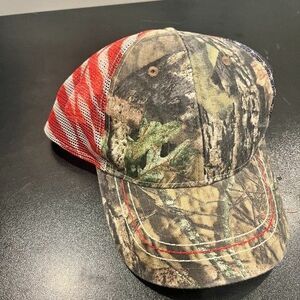 Camo,  American Flag Mesh Back, Country Hat Adjustable Strap Snapback NWOT